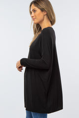 Black Long Dolman Sleeve Top