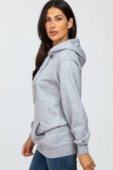 Heather Grey Oversized Hooded Sweatshirt