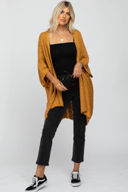 Camel Solid Knit Cardigan