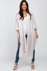 Mauve Floral Long Cover Up