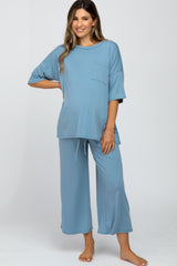 Light Blue Maternity Sleep Set