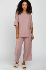 Mauve Maternity Sleep Set