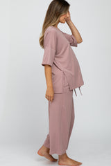 Mauve Maternity Sleep Set