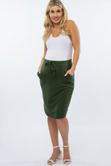 Olive Maternity Skirt