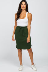 Olive Maternity Skirt