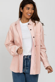 Light PinkCorduroy Shacket