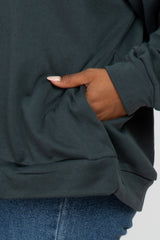 Charcoal Soft Fuzzy Lining Sweatshirt