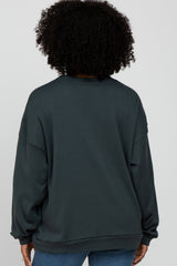 Charcoal Soft Fuzzy Lining Sweatshirt