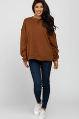 Rust Soft Fuzzy Lining Sweatshirt