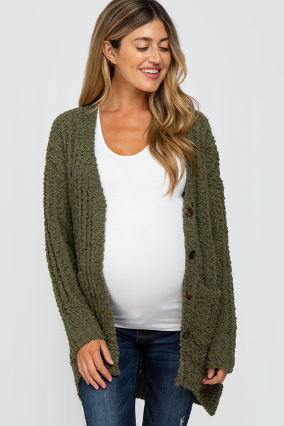 Cream Cable Knit Front Pocket Cardigan– PinkBlush