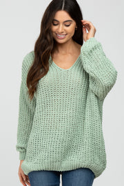 Mint Soft Chunky Knit Sweater