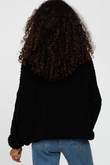 Black Soft Chunky Knit Sweater