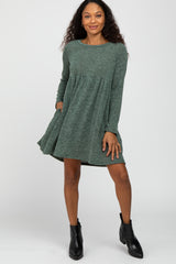 Olive Knit Basic Dress