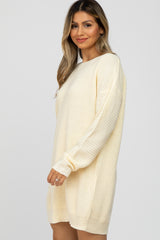 Ivory Basic Sweater Mini Dress