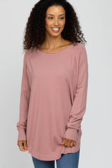 Mauve Soft Maternity Sweater