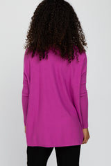 Magenta Pocketed Dolman Sleeve Top