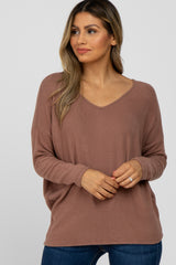 Mocha Soft Dolman Sleeve Top