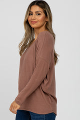 Mocha Soft Dolman Sleeve Top