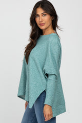 Teal Soft Knit Long Sleeve Top