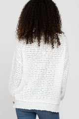 White Chunky Knit Sweater