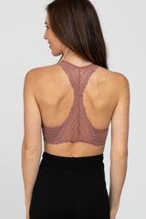 Mauve Lace Racerback Bralette