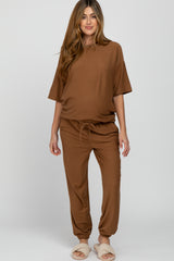 Camel Jogger Maternity Lounge Set