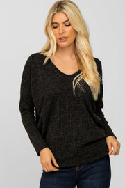 Black Dolman Sleeve Top