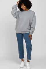 Heather Grey Soft Pullover Sweatshirt