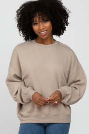 Light Mocha Soft Pullover Sweatshirt