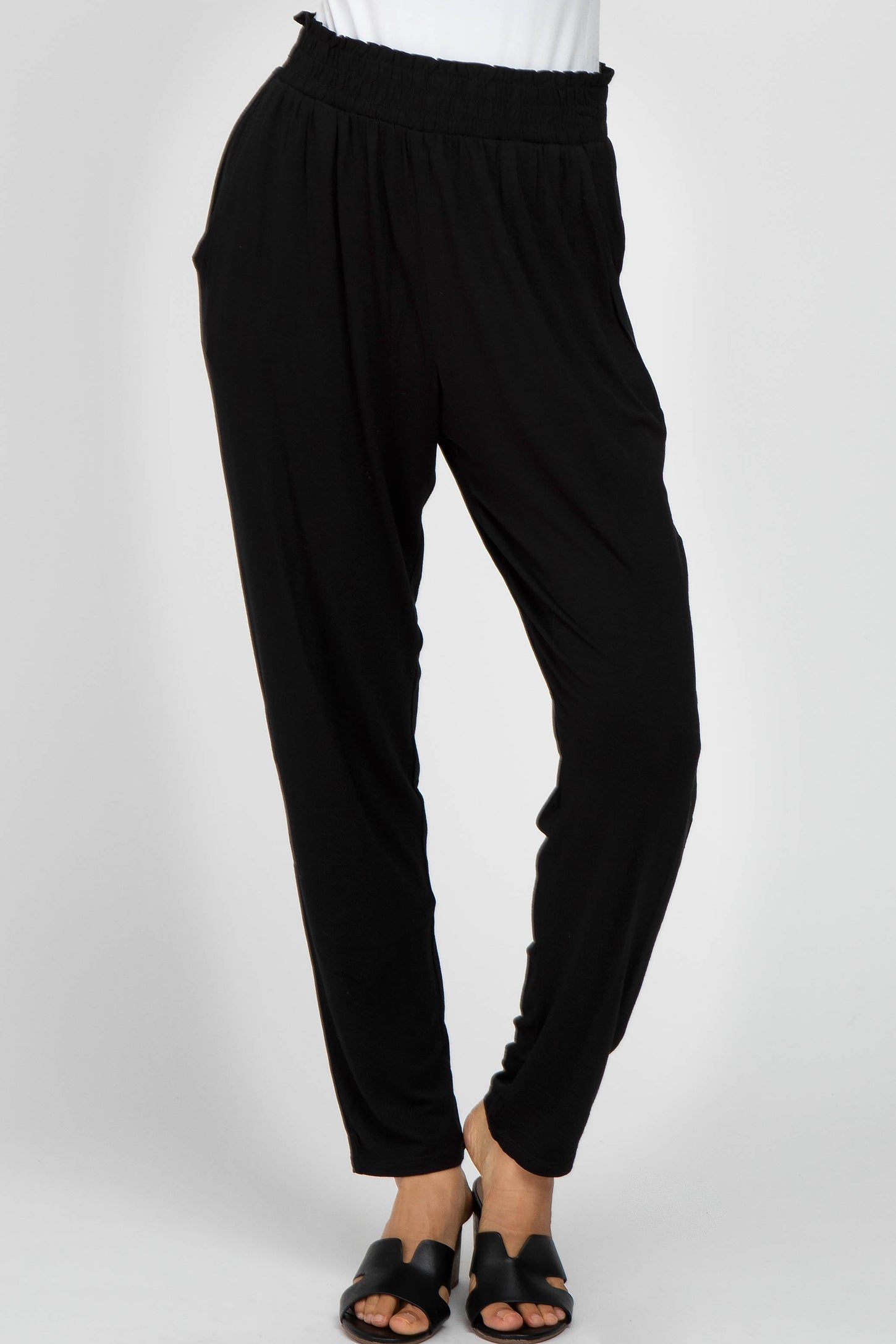 Black Straight Leg Maternity Dress Pants