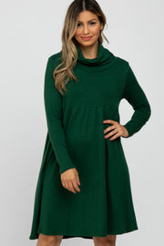 Green Cowl Neck Dress