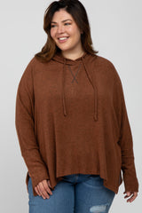 Mocha Hi-Low Plus Hoodie