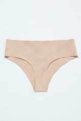 Beige Seamless Maternity Underwear