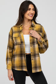 Mustard Plaid Shacket