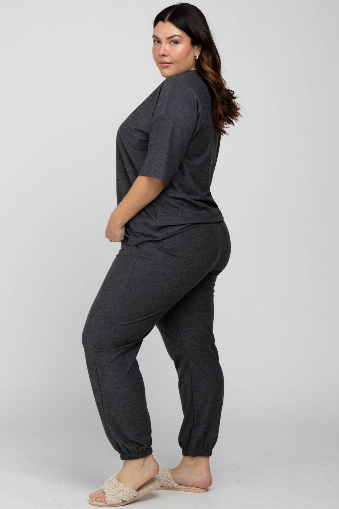 Charcoal Cargo Maternity Lounge Maternity Pants– PinkBlush