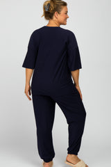 Navy Jogger Maternity Plus Lounge Set