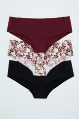 Multi-Color Floral Seamless Bikini Maternity Underwear Set