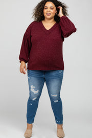 Blue Distressed Maternity Plus Jeans