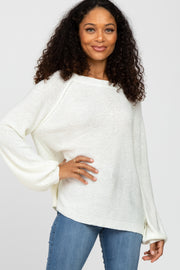 Ivory Knit Lightweight Sweater