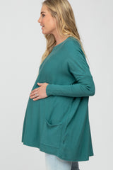 Jade Pocketed Dolman Sleeve Maternity Top