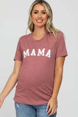 Mauve Mama Short Sleeve Maternity Top