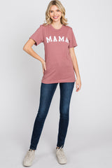 Mauve Mama Short Sleeve Top