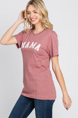 Mauve Mama Short Sleeve Top