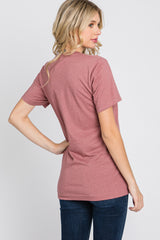 Mauve Mama Short Sleeve Top