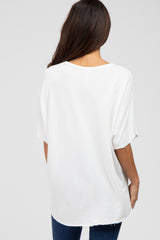 Ivory Dolman Sleeve Terry Top