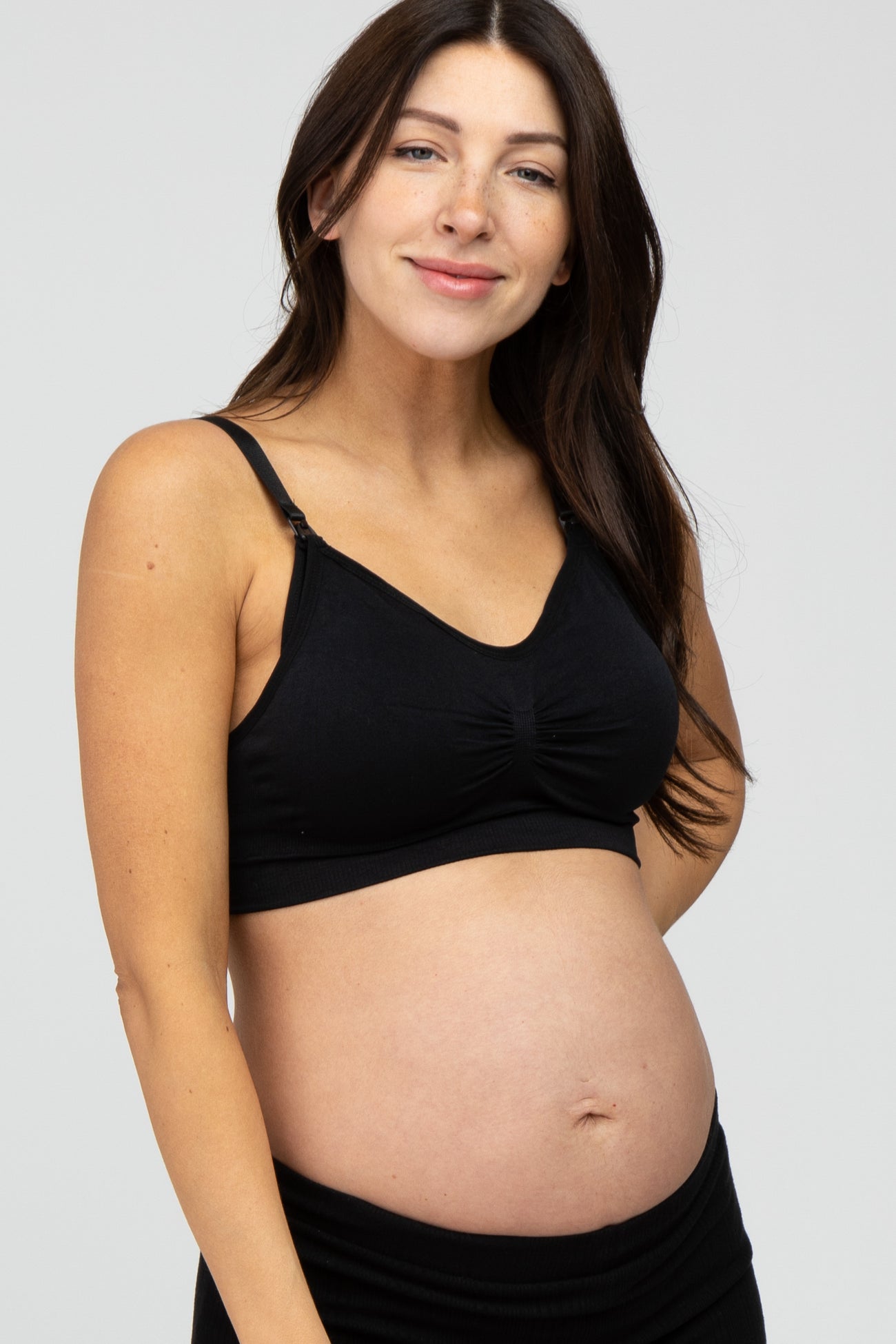 Black Maternity/ Nursing Bra– PinkBlush