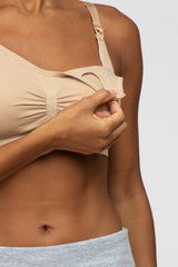 Beige Nursing Bra