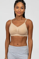 Beige Maternity/ Nursing Bra