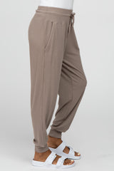 Taupe Ribbed Jogger