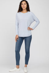 Light Blue Lightweight Terry Sweater